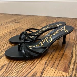 Sam Edelman Black Kitten Heel Sandals